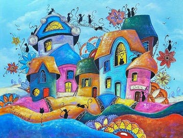 Nataly Grinchenko (XXI) - Flowering period in town of cats