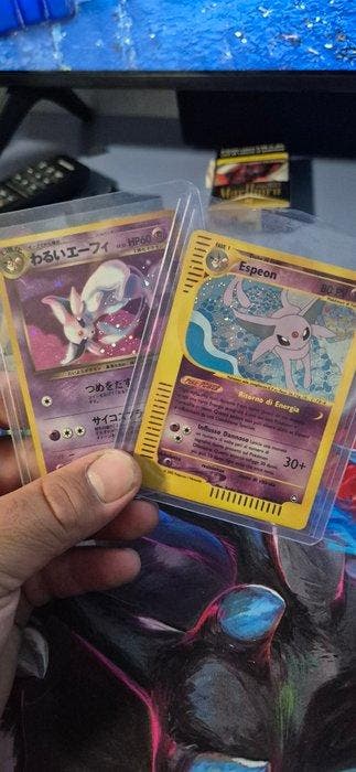 Pokémon - 2 Card - Espeon Foil - Various sets, Hobby en Vrije tijd, Verzamelkaartspellen | Pokémon, Nieuw
