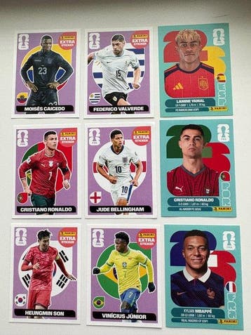 Panini Word Cup 2026 - 9 Card, Nieuw