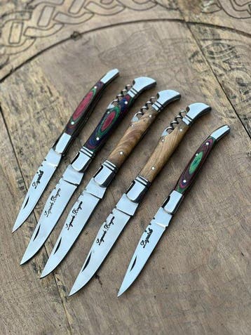 Keukenmes - Kitchen knife set - Laguiole Bougna Met Bee