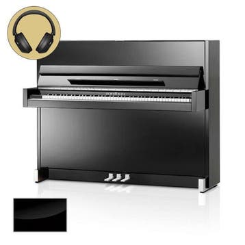 Schimmel Classic C116 M Twintone SP chroom silent piano, Nieuw, Zwart, Piano