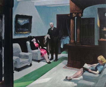 Edward Hopper (1882-1967) (after) - Hotel Lobby, 1943, Antiek en Kunst