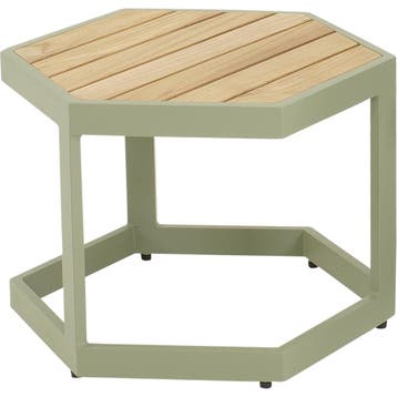 Esagono tuin bijzettafel 48x42x34 cm - groen, Ophalen of Verzenden, Nieuw