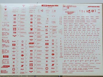A3 Sticker vel nr 25 Opdruk : rood (Stickervel), Ophalen of Verzenden, Nieuw, Overige typen, Analoog