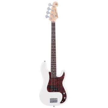 SX BD2/WT Standard Series P-Style Elektrische Basgitaar Wit, Ophalen of Verzenden, Nieuw
