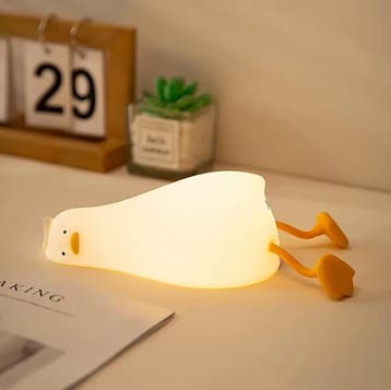 LED Nachtlampje Eend – Siliconen Kinderlamp Dimbaar met Time, Huis en Inrichting, Lampen | Tafellampen, Verzenden, Nieuw