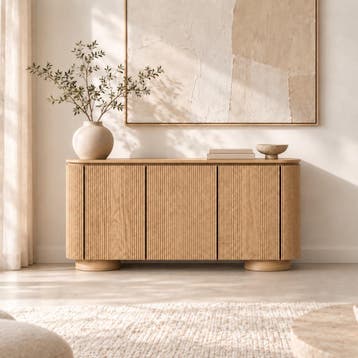 DS4U Toki dressoir 160 cm - naturel, Ophalen of Verzenden, Nieuw