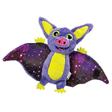 Vleermuis knuffel - pluche - paars/geel - 17 cm, Kinderen en Baby's, Speelgoed | Knuffels en Pluche, Verzenden, Nieuw