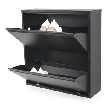 Spinder Design Billy 2 schoenenkast - zwart, Verzenden, Nieuw