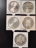 Nederland. 50 Gulden 1982/1990, 5 stuks, Postzegels en Munten, Munten | Nederland