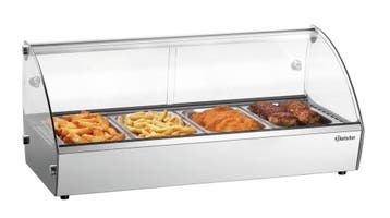 Bartscher Warmhoudvitrine | RVS/Glas | R4 46L | 4x 1/3 GN |, Ophalen of Verzenden, Nieuw in verpakking