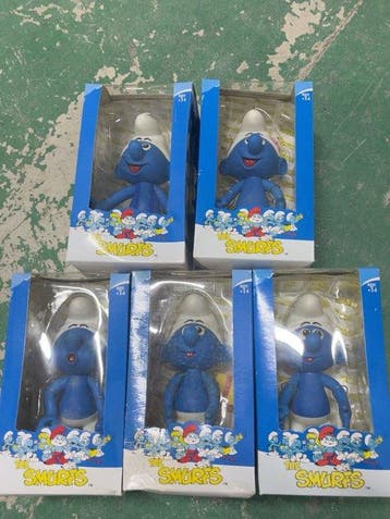 PEYO - Speelgoed - Five Smurf Figures - 2000-2010