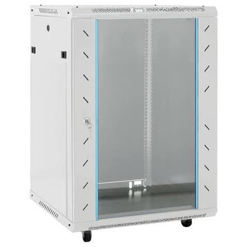 vidaXL Netwerkkast 15U 19 IP20 60x45x86 cm grijs, Verzenden, Nieuw