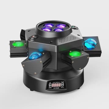 Krachtige 150W Moving Head DJ Lichtshow met 6 Armen - RGBW L, Verzenden, Nieuw