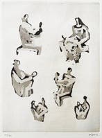 Henry Moore (1831-1895) - Six mother and child