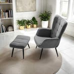 Fauteuil Hygge gestoffeerd, ergonomisch, draagkracht 150 kg, Huis en Inrichting, Stoelen, Verzenden, Nieuw