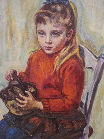 Escuela Impresionista Europea (XX) - Portrait - NO RESERVE, Antiek en Kunst