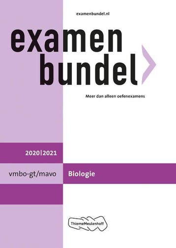 Examenbunde vmbo-gt/mavo Biologie 2020/2021 9789006781212, Boeken, Schoolboeken, Verzenden, Gelezen
