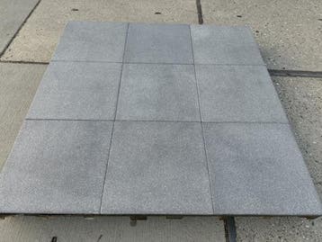 Veiling - 36,72 M2 Gecoate Tegel Naturelook Grey 60x60x3 Cm, Tuin en Terras, Nieuw