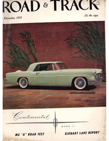 1955 ROAD AND TRACK MAGAZINE DECEMBER ENGELS, Nieuw, Author