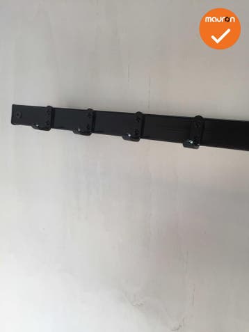 Wandkapstok - 126cm - Zwart - 12 Haken - Nieuw, Werkplek, Ophalen of Verzenden, Gebruikt, Overige typen