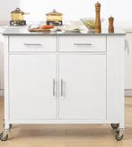 Keukentrolley met RVS Blad en Wielen – 107 cm Opbergruimte, Verzenden, Nieuw