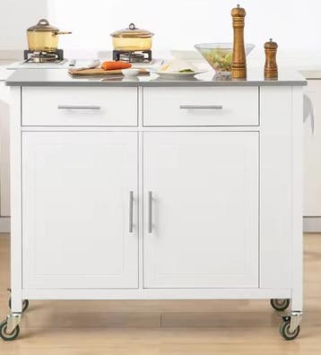 Keukentrolley met RVS Blad en Wielen – 107 cm Opbergruimte, Verzenden, Nieuw