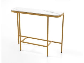 Coast Sidetable - Consoletafel - Marmerlook Blad - 110 x 30, Verzenden, Nieuw