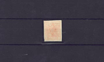Oostenrijk - Oostenrijk 1850/54 3 Kreuzer MIIIb doffroze MH, Gestempeld