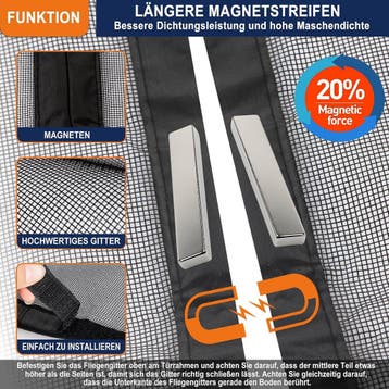 Vliegengaas zonder boren - 34% korting retourartikel, 100 tot 120 cm, Hordeur, Ophalen of Verzenden, Zo goed als nieuw