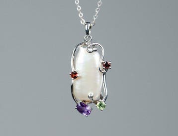Zonder minimumprijs - Ketting met hanger - 925 zilver -