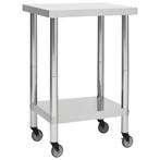 RVS Werkbank 60x60 | 61% Korting, Doe-het-zelf en Verbouw, Werkbanken, Ophalen of Verzenden, Nieuw, Minder dan 70 cm, Bankschroef