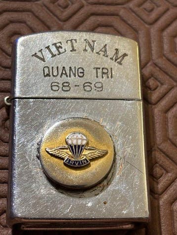 Zippo - Rare Zippo Vietnam QUANG TRI 68-69 Steel -, Nieuw