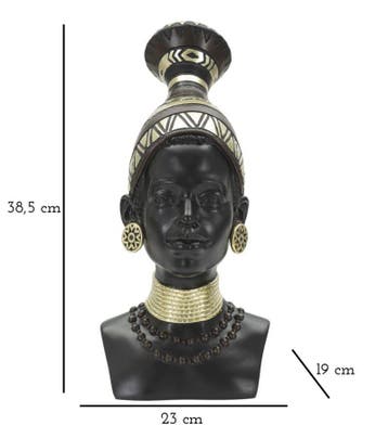 MASSAI VROUW STAM CM 23X19X38,5 - 119400000, Ophalen of Verzenden, Nieuw