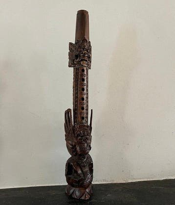 Statue - - Fluit - Indonesië (Zonder minimumprijs)