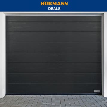 Garagedeur Hörmann RenoMatic M-Profilering Woodgrain