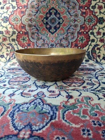 Oude Jambati Klankschaal 900 gr. 18.7 cm. - Nepal - Begin