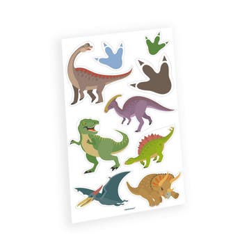 Plaktattoos Dino Kind (9st), Ophalen of Verzenden, Nieuw