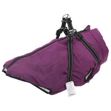 vidaXL Hondenjas Paars L44 Fleece en polyester, Verzenden, Nieuw