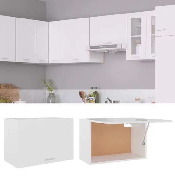 Witte Keuken Hangkast – Met Plank &amp; Deur, 60x31x40 cm, Huis en Inrichting, Keuken | Keukenelementen, Nieuw, Verzenden