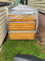 Gelegenheidspartij, wandpanelen 80mm dik, 9006, Nieuw