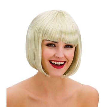 Pruik bobline blond, Verzenden, Nieuw, Feestartikel