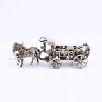 J. Weeda - Biervaten wagen - Miniatuur figuur - .835 zilver