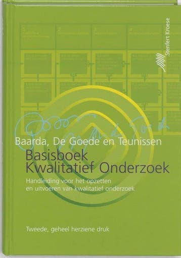 9789020731798 Basisboek kwalitatief onderzoek | Tweedehands, Boeken, Verzenden, Zo goed als nieuw, Ben Baarda
