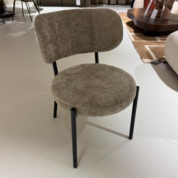 Eetstoel Oasis - Taupe - Set van 6 - By-Boo, Huis en Inrichting, Ophalen of Verzenden, Nieuw, Modern, Vijf, Zes of meer stoelen