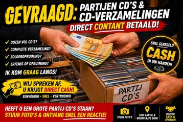 GEVRAAGD: Partijen CD’s & CD-verzamelingen – direct contant, Cd's en Dvd's, Gebruikt