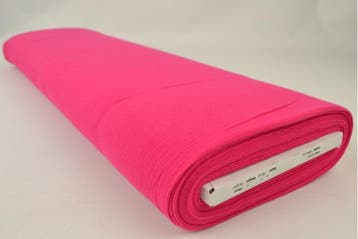 Mousseline stof Fuchsia – Katoenen stof op rol, 120 cm of meer, Ophalen of Verzenden, Katoen, Roze