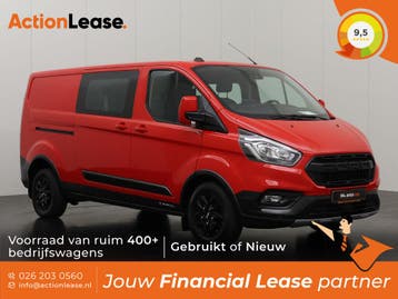 Ford Transit Custom Dubbel cabine L2 H1 2023 Diesel, Zwart, Nieuw, Dealer onderhouden, Transit