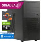 PC voor Foto- en 4K Videobewerking -  Ryzen 7 en Desktop PC, Nieuw