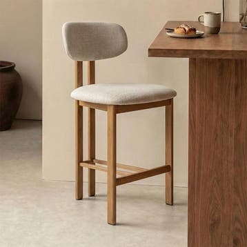*WOONWINKEL* Wabi Sabi Barkruk Naturel, Verzenden, Nieuw